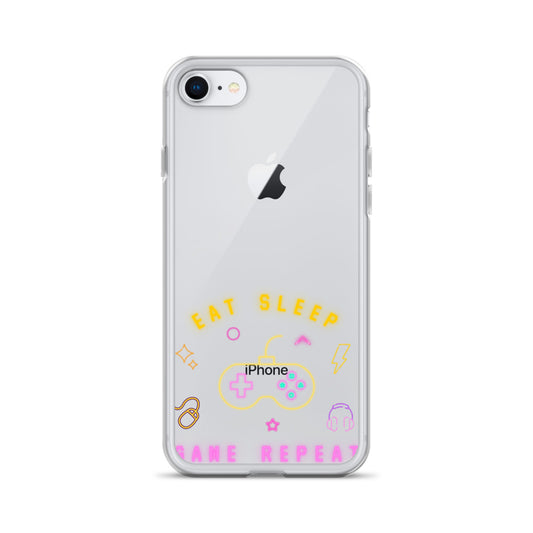 Eat Sleep Game Repeat Clear Case for iPhone®